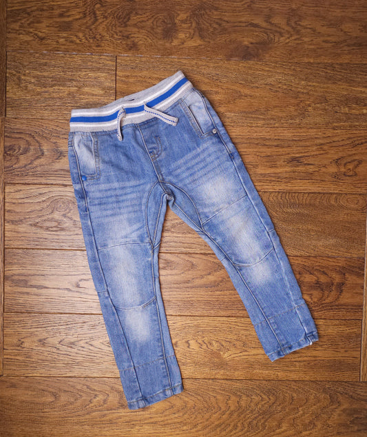 Next Elasticated Waist Jeans 2-3 Years.