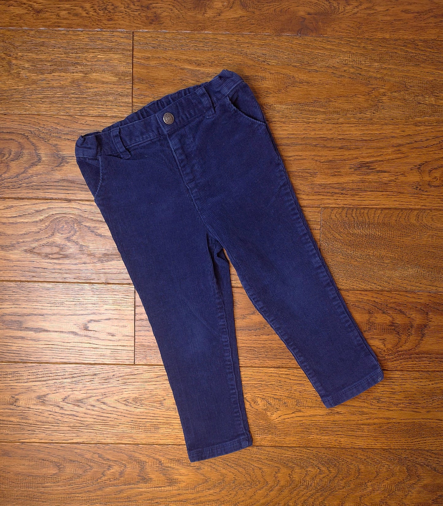 John Lewis Cord Adjustable Elasticated Waist Trousers 2-3 Years.