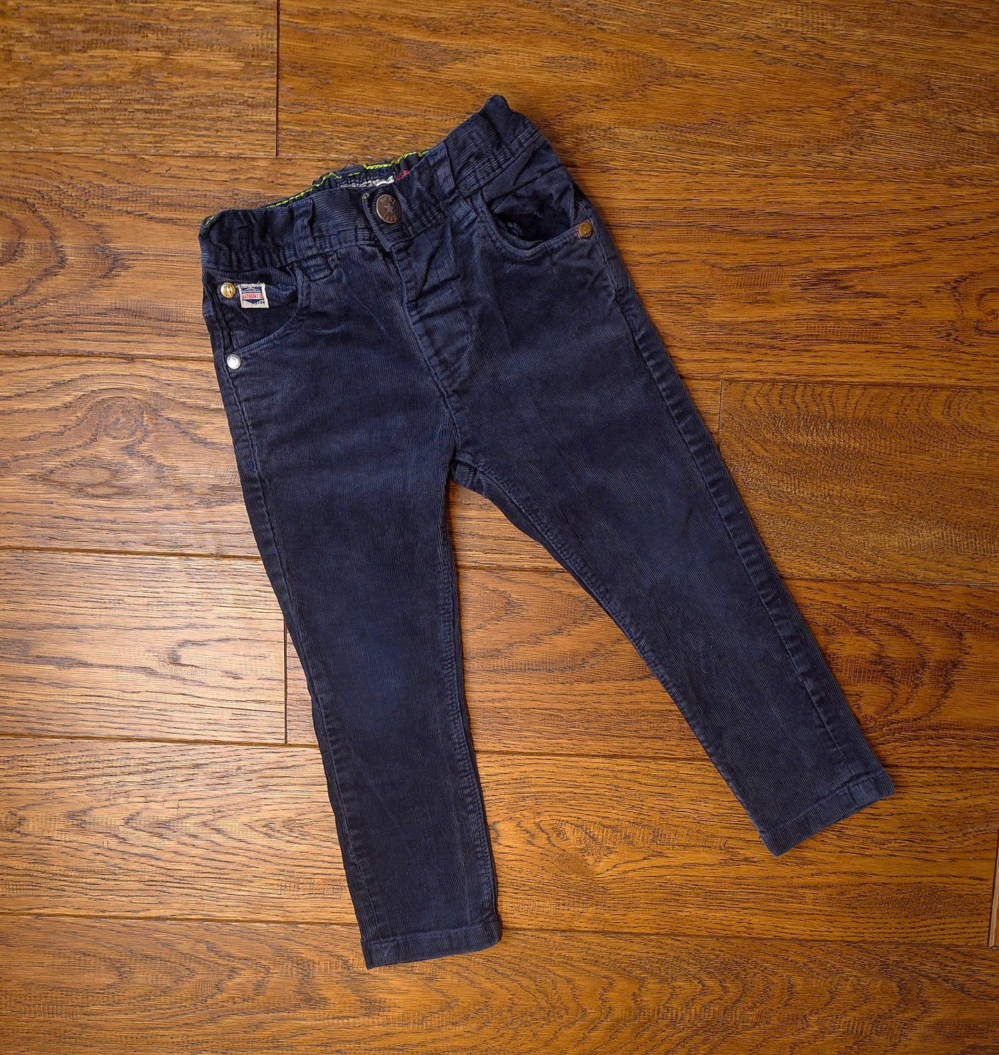 Next Cord Adjustable Elasticated Waist Trousers 18-24 Months.