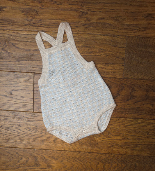 Zara Knitted Romper 6-9 Months.