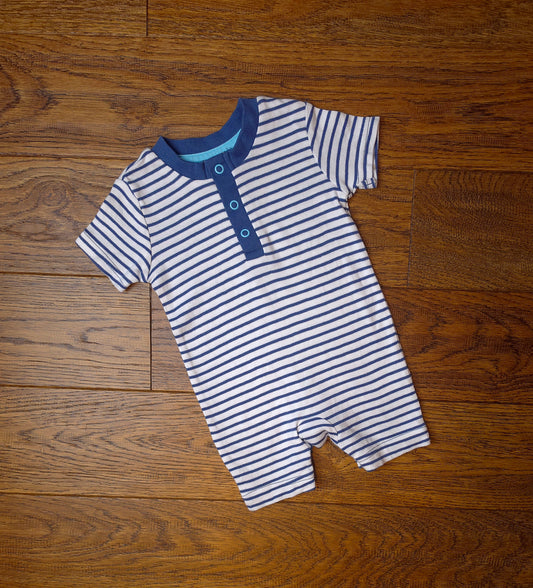 George Striped Romper 0-3 Months.