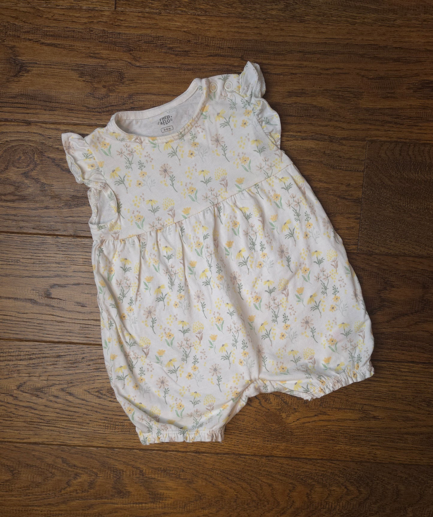 F&F Floral Romper 3-6 Months.
