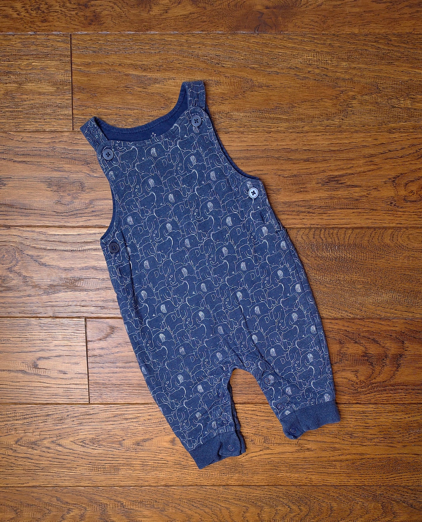 Next Elephant Dungarees 3-6 Months.