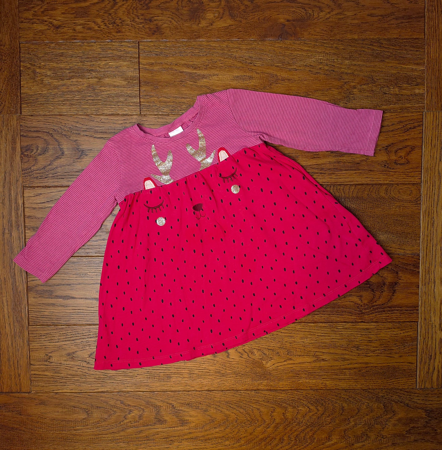 Next Reindeer Christmas Tunic Top 12-18 Months.