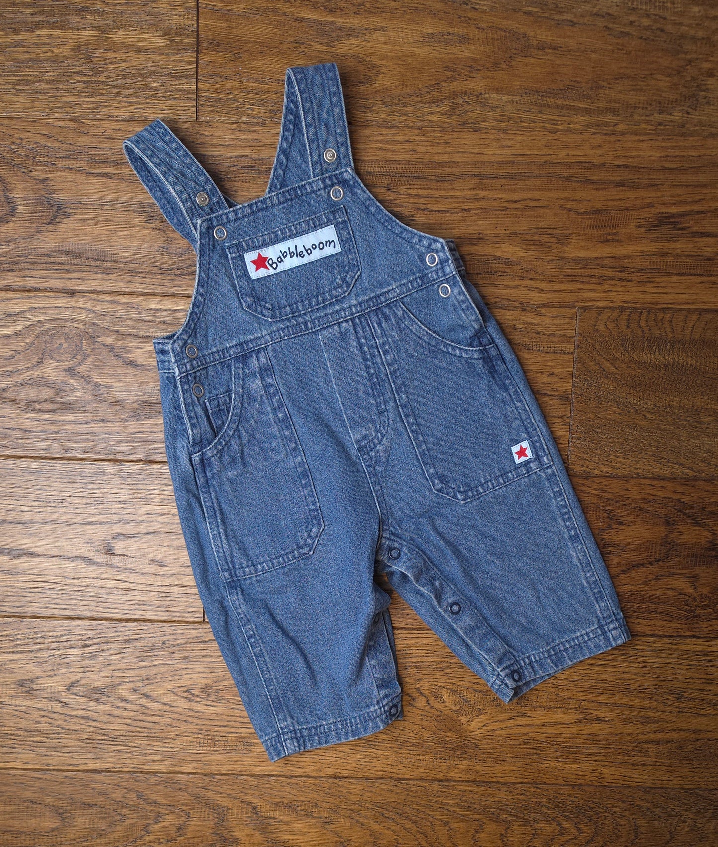 Babbleboom Y2K Early 2000's Vintage Unisex Dungarees Overalls 0-3 Months R.