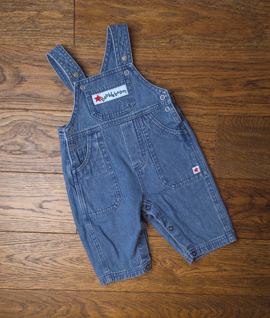 Babbleboom Y2K Early 2000's Vintage Unisex Dungarees Overalls 0-3 Months R.