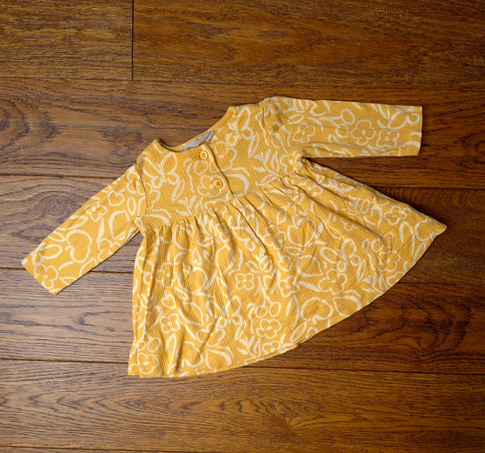 John Lewis Ribbed Dress 0-3 Months.