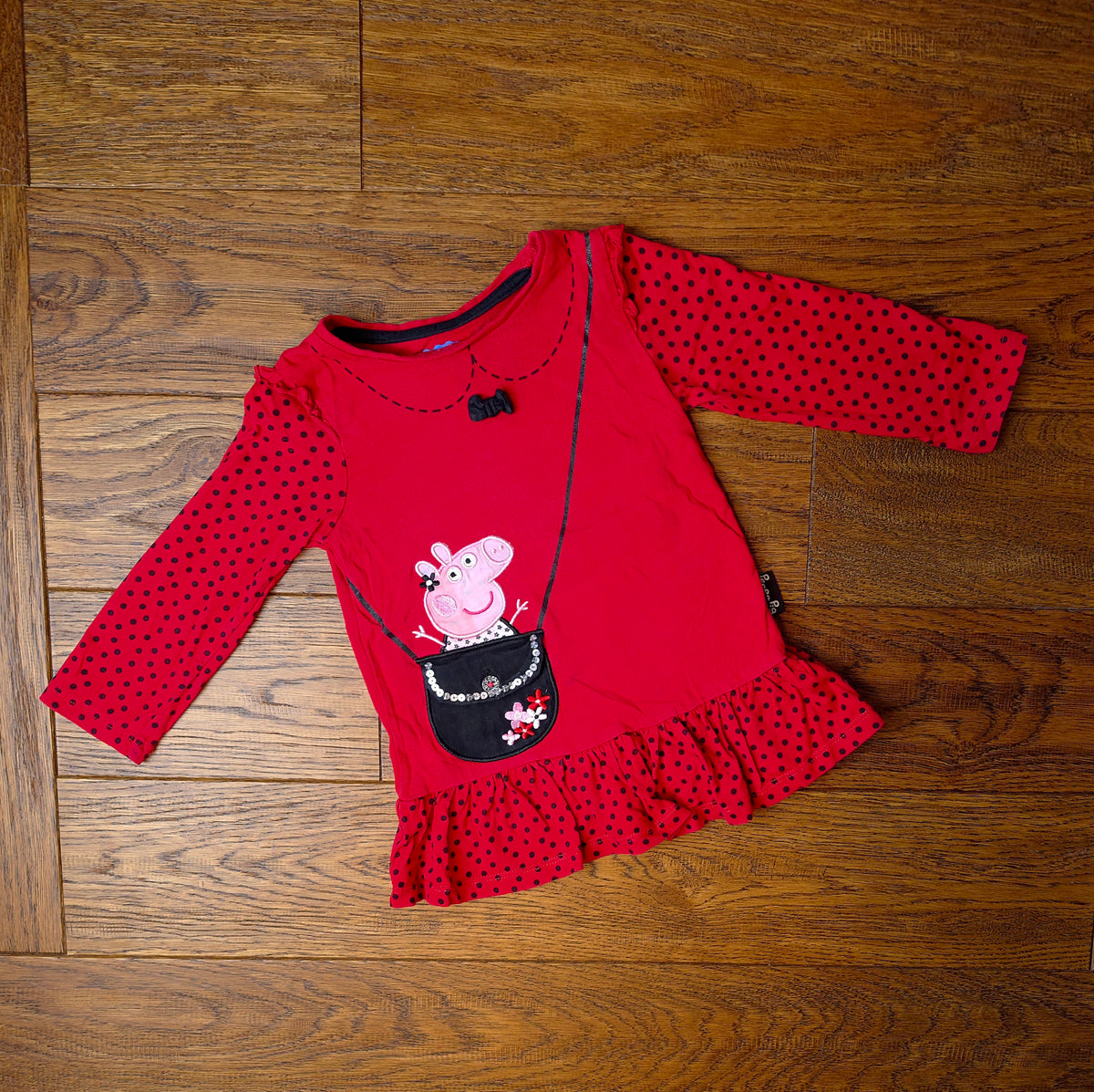 Nutmeg Peppa Pig Pocket Top 18-24 Months.