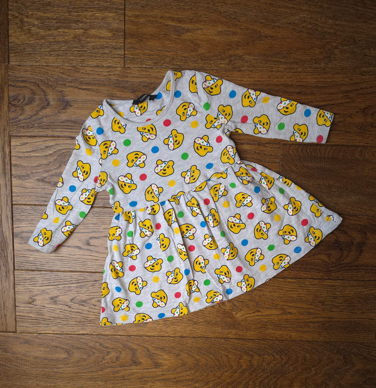 George Pudsey Children In Need Dress 12-18 Months.