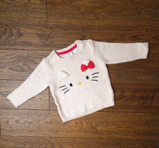 H&M Hello Kitty Jumper 6-9 Months.