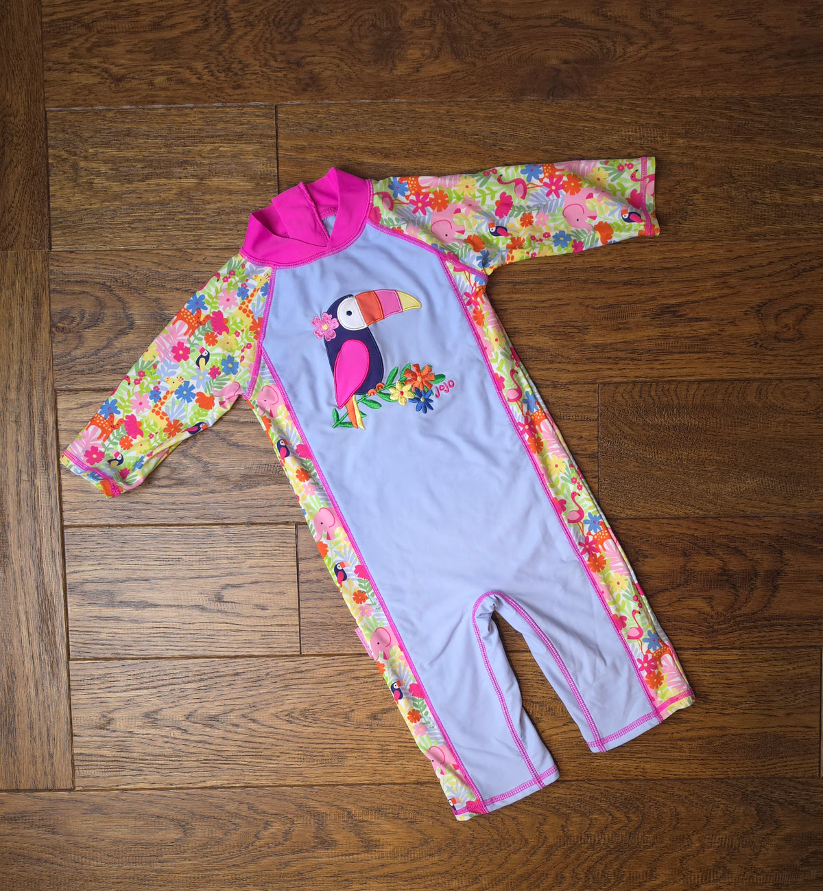 Jojo Maman Toucan Tropical Swimming Costume 1-2 Years.
