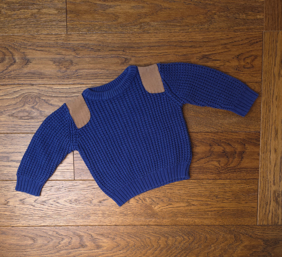 Next Fisherman Style Rib Knit Crewneck Jumper 9-12 Months.