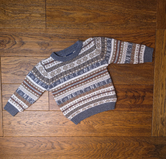 Next Fair Isle Design Jumper 12-18 Months.