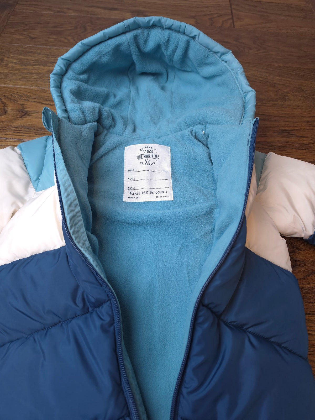Marks and Spencer Snowsuit Pramsuit With Mittens 18-24 Months.