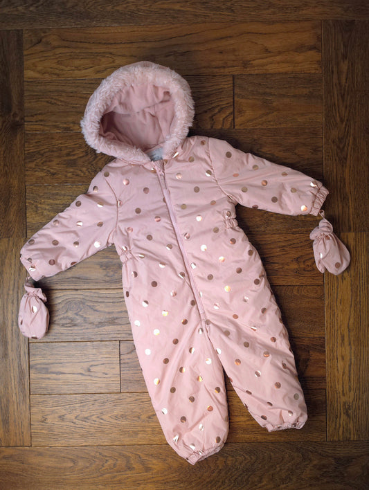 George Snowsuit Pramsuit With Mittens 18-24 Months.