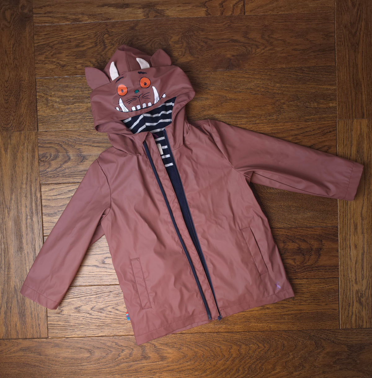 Joules Fleece Lined Gruffalo Rain Jacket 4 Years.