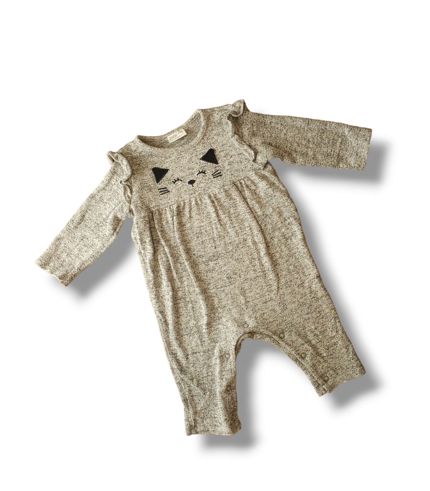 Fred and Flo Cat Bodysuit Outfit 3-6 Months