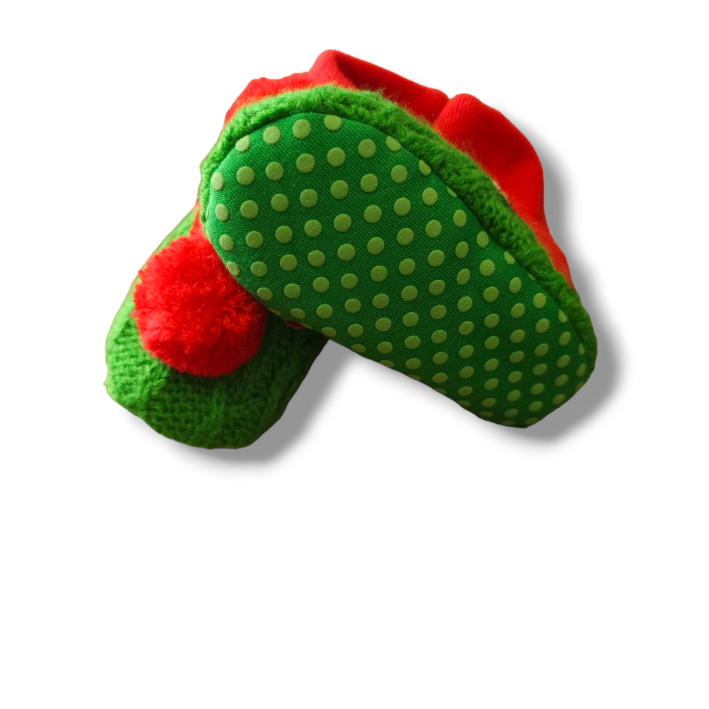 Nutmeg Christmas Elf Booties 3-6 Months