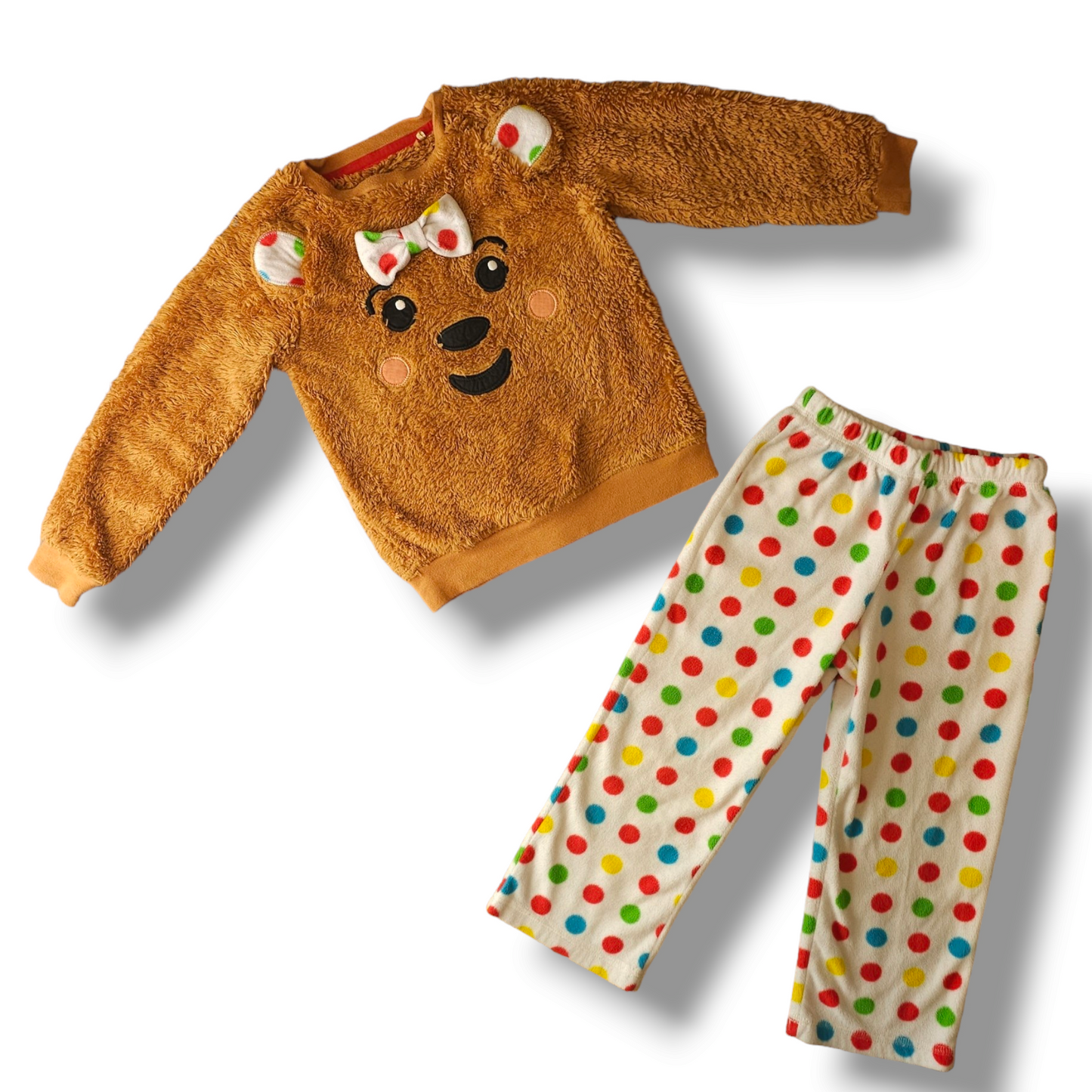 George Children In Need Blush Bear Pyjama Outfit 3-4 Years