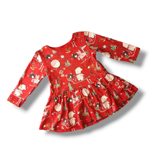 Next Christmas Dress 9-12 Months