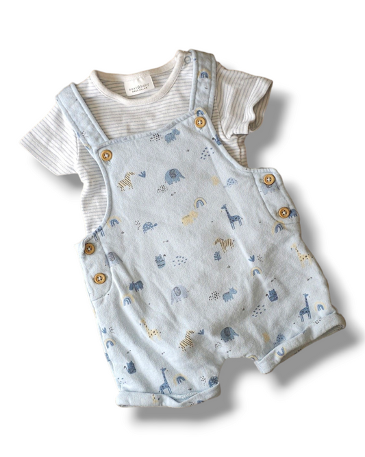 Next Dungarees Outfit 0-3 Months