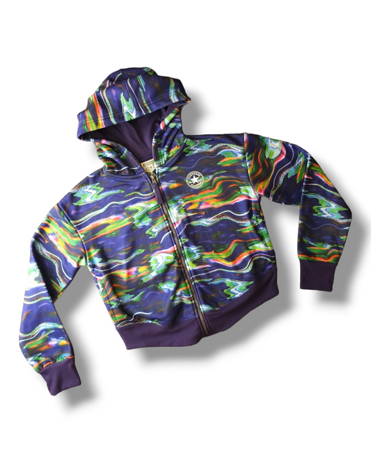 Converse Oil Slick Zip Up Hoodie Jacket 12-13 Years