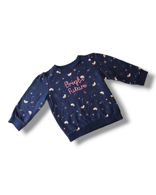 M&Co 'Bright Future' Rainbow Jumper 12-18 Months