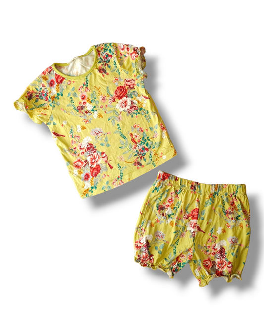 Next Short Floral Pyjamas 9-12 Months