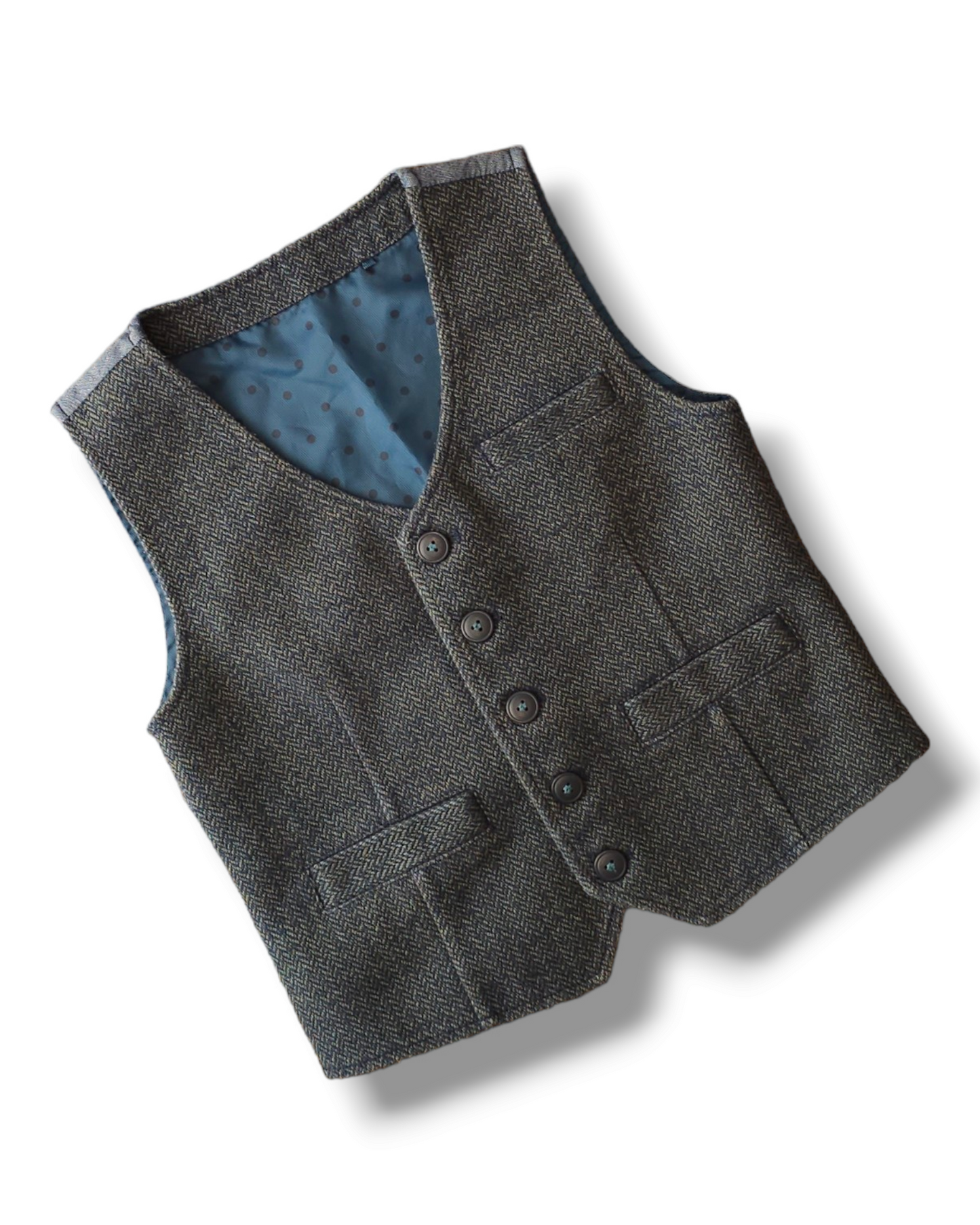 Next Tweed Waistcoat 3-4 Years