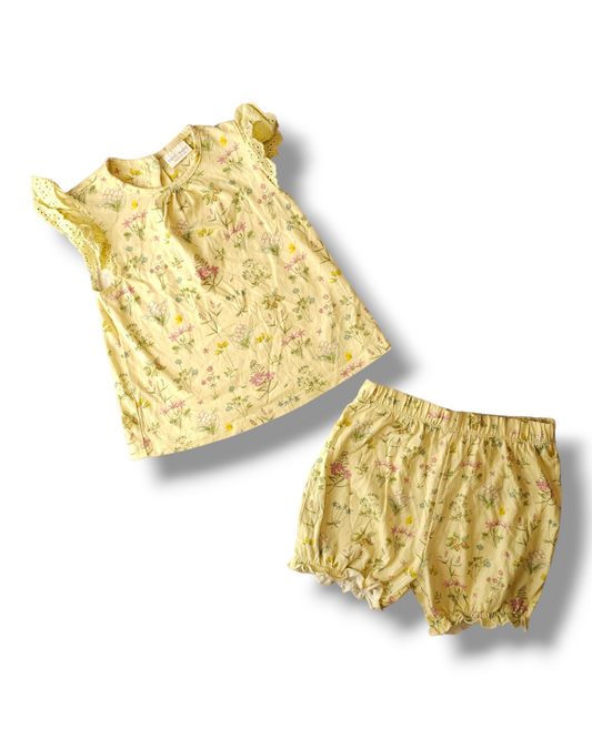 Next Floral Short Pyjamas 9-12 Months