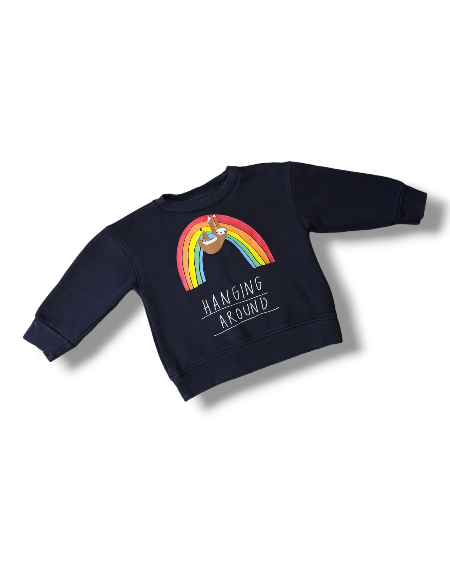 Next Sloth Rainbow 'Hanging Around' Jumper 18-24 Months