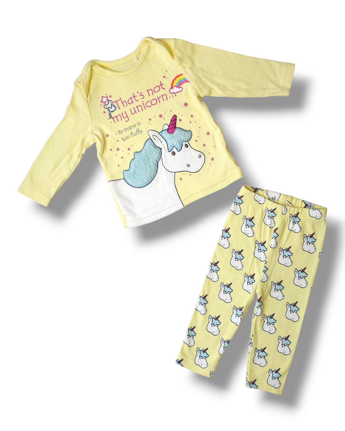 Mothercare 'That's Not My Unicorn' Pyjamas Outfit 3-6 Months