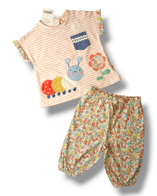 Next Floral Caterpillar Outfit 0-3 Months, 3-6 Months, 18-24 Months