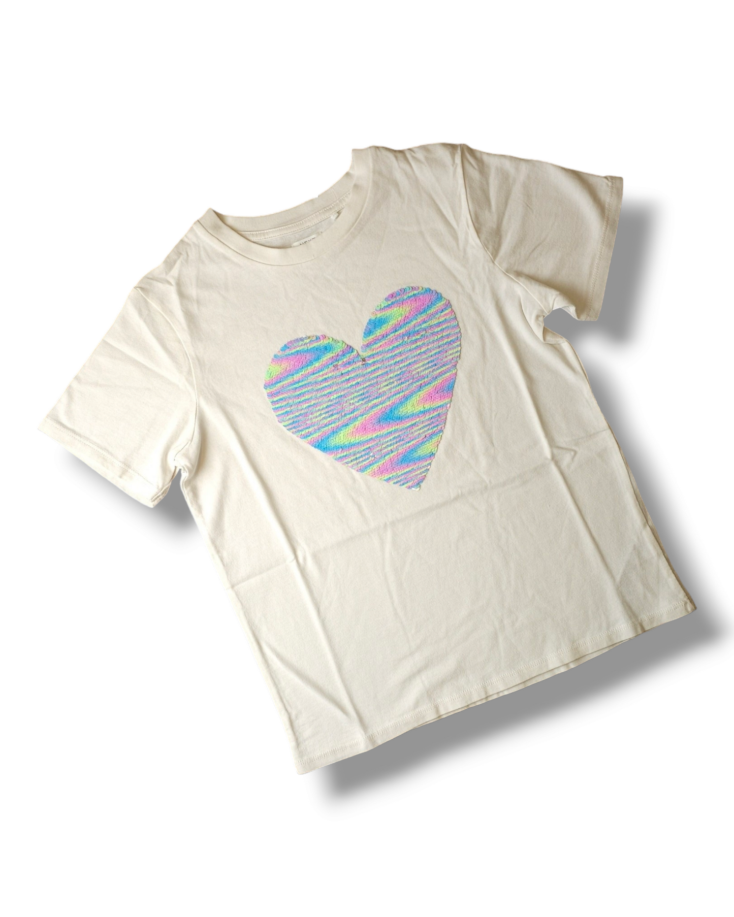 Next Heart Sequin T-Shirt 9-10 Years