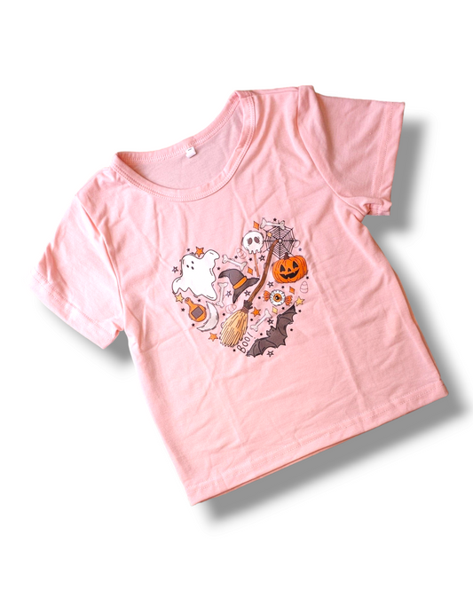 PatPat Halloween Heart T-Shirt 1-2 Years, 2-3 Years