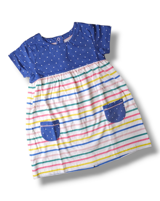 Boden Spot Stripe Pocket Dress 18-24 Months