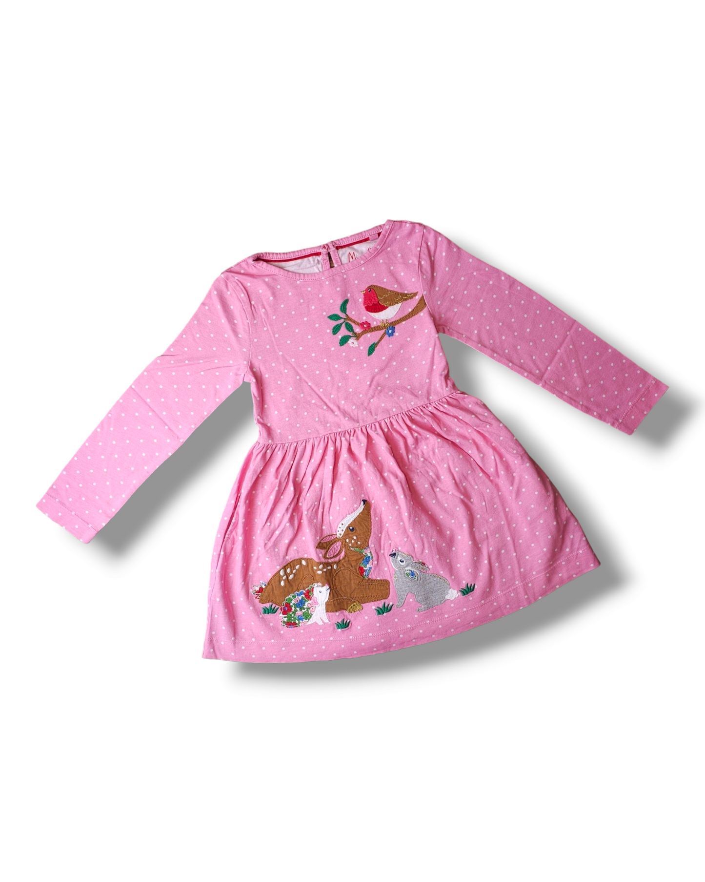 Boden Christmas Robin Deer Dress 2-3 Years, 3-4 Years, 4-5 Years, 5-6 Years, 6-7 Years, 7-8 Years, 8-9 Years, 9-10 Years, 11-12 Years