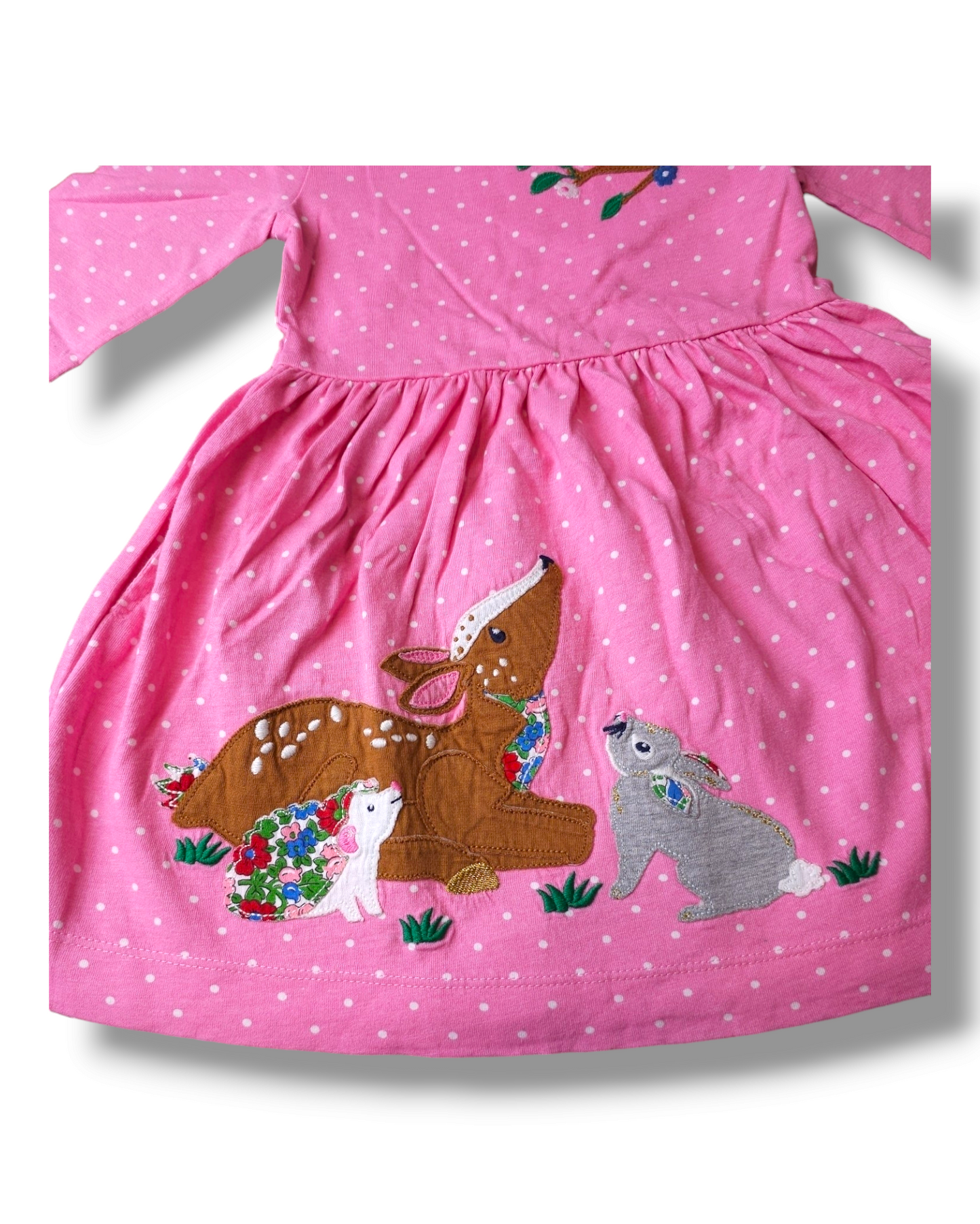 Boden Christmas Robin Deer Dress 2-3 Years, 3-4 Years, 4-5 Years, 5-6 Years, 6-7 Years, 7-8 Years, 8-9 Years, 9-10 Years, 11-12 Years