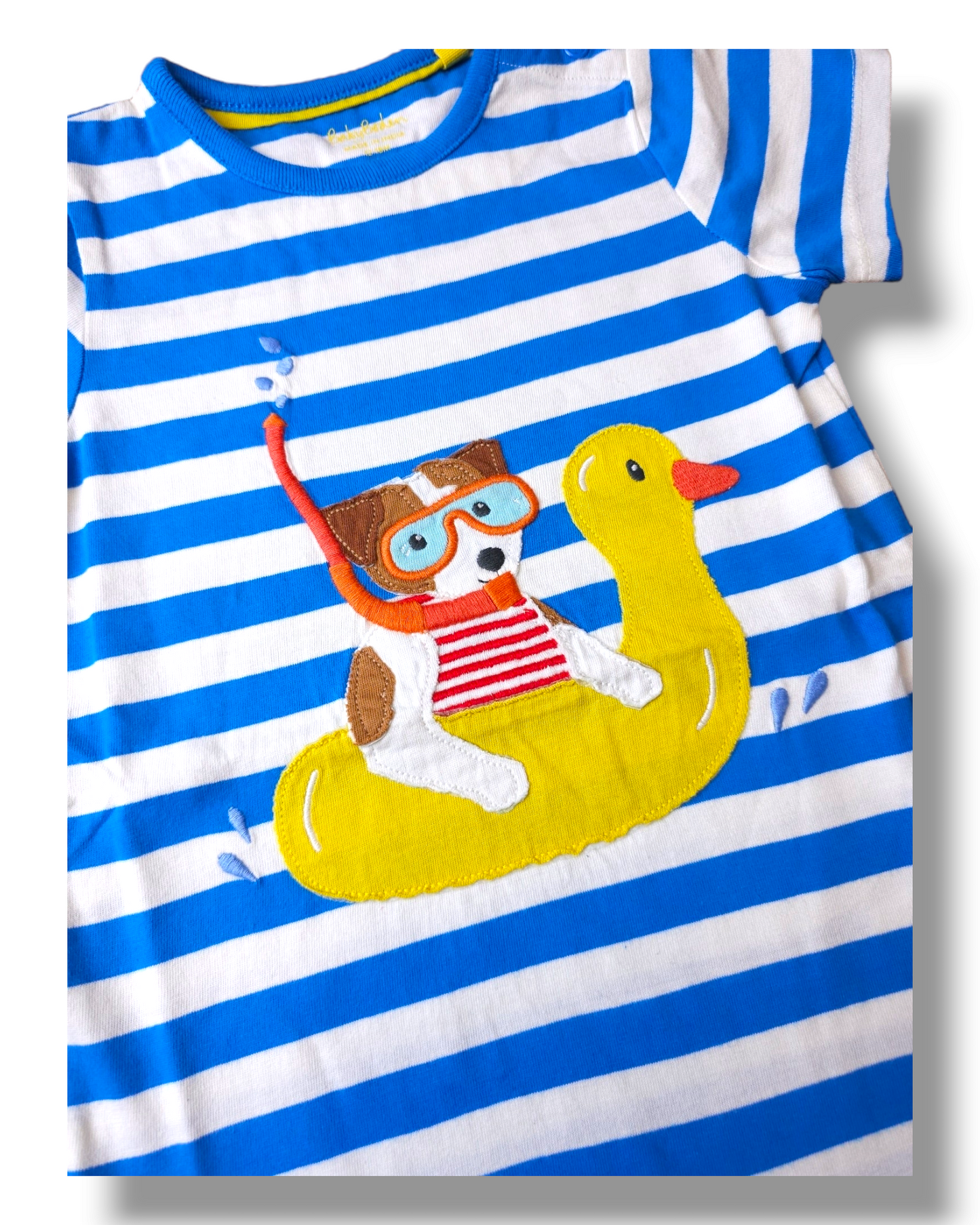 Boden Dog Rubber Duck Romper 0-3 Months, 3-6 Months, 6-9 Months, 9-12 Months, 12-18 Months