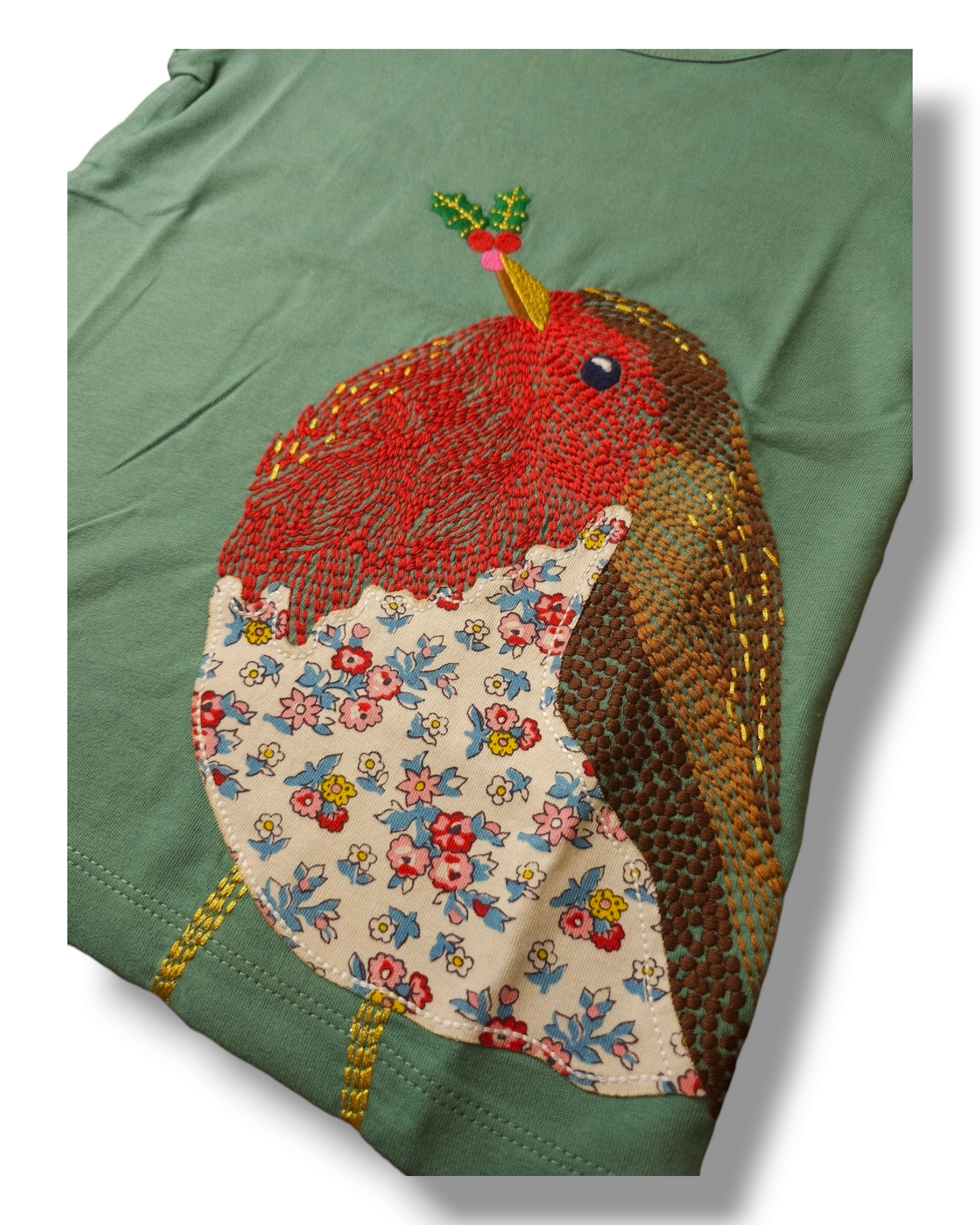 Boden Robin Christmas Top 3-4 Years, 4-5 Years, 5-6 Years, 7-8 Years, 8-9 Years