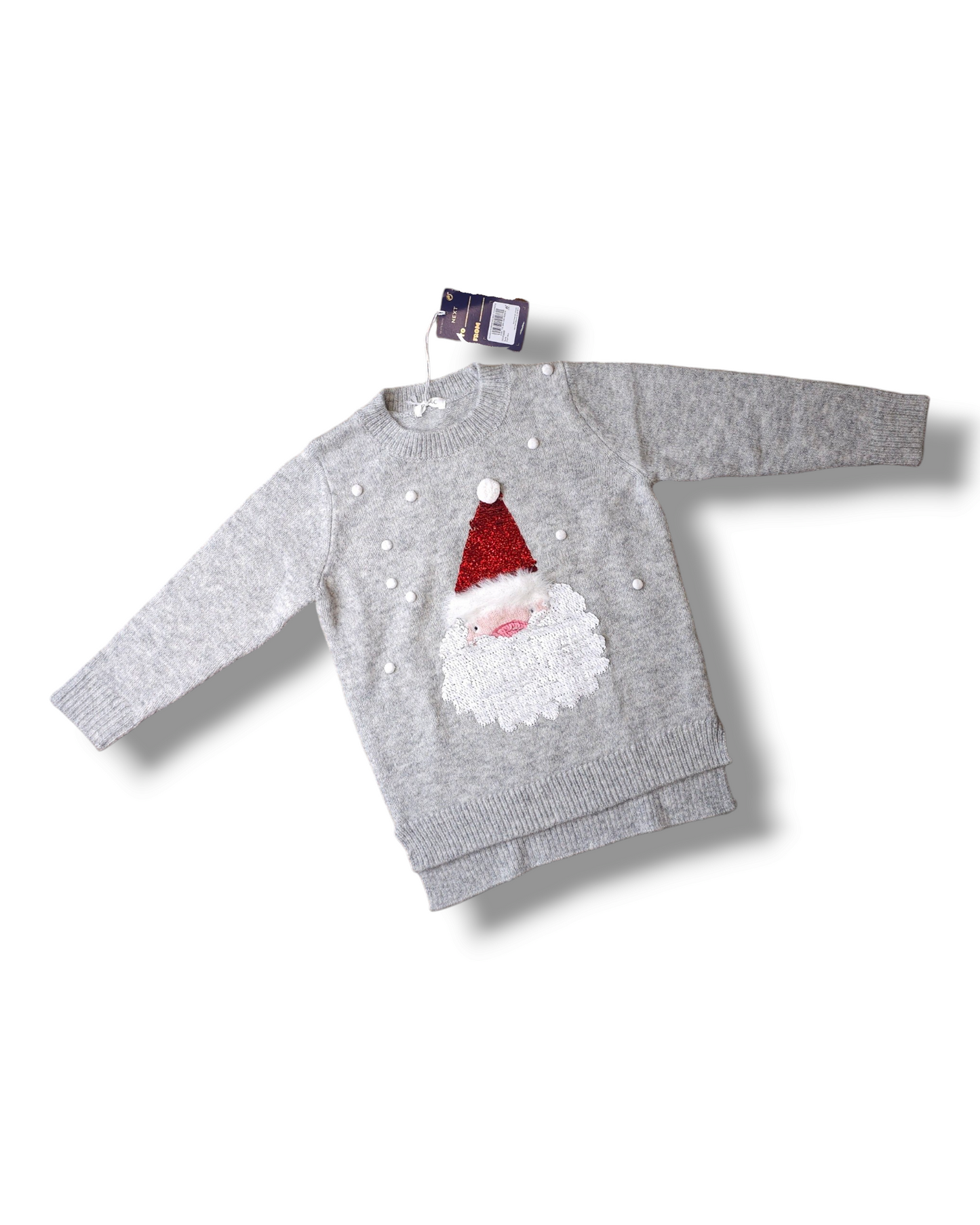 Next Santa Sequin Christmas Jumper 3 Years, 4 Years, 5 Years, 6 Years, 7 Years, 8 Years