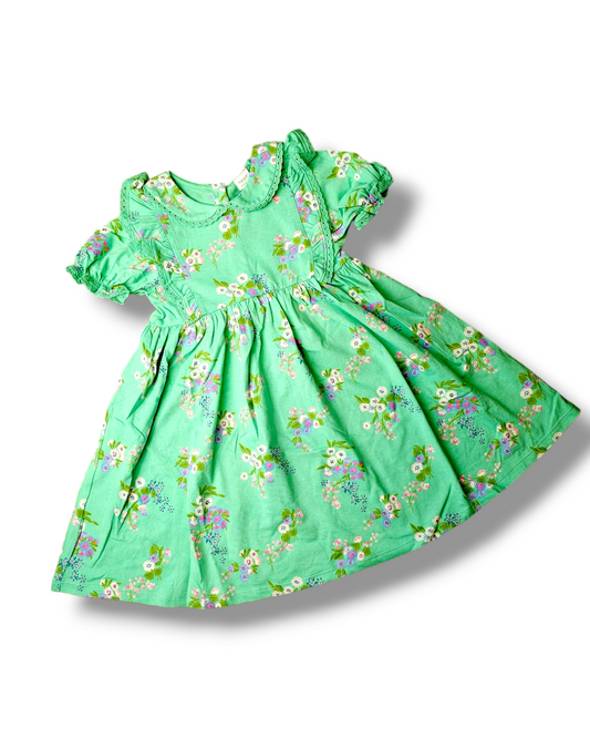 Next Floral Dress With Lace Trims 4-5 Years, 5-6 Years, 6-7 Years