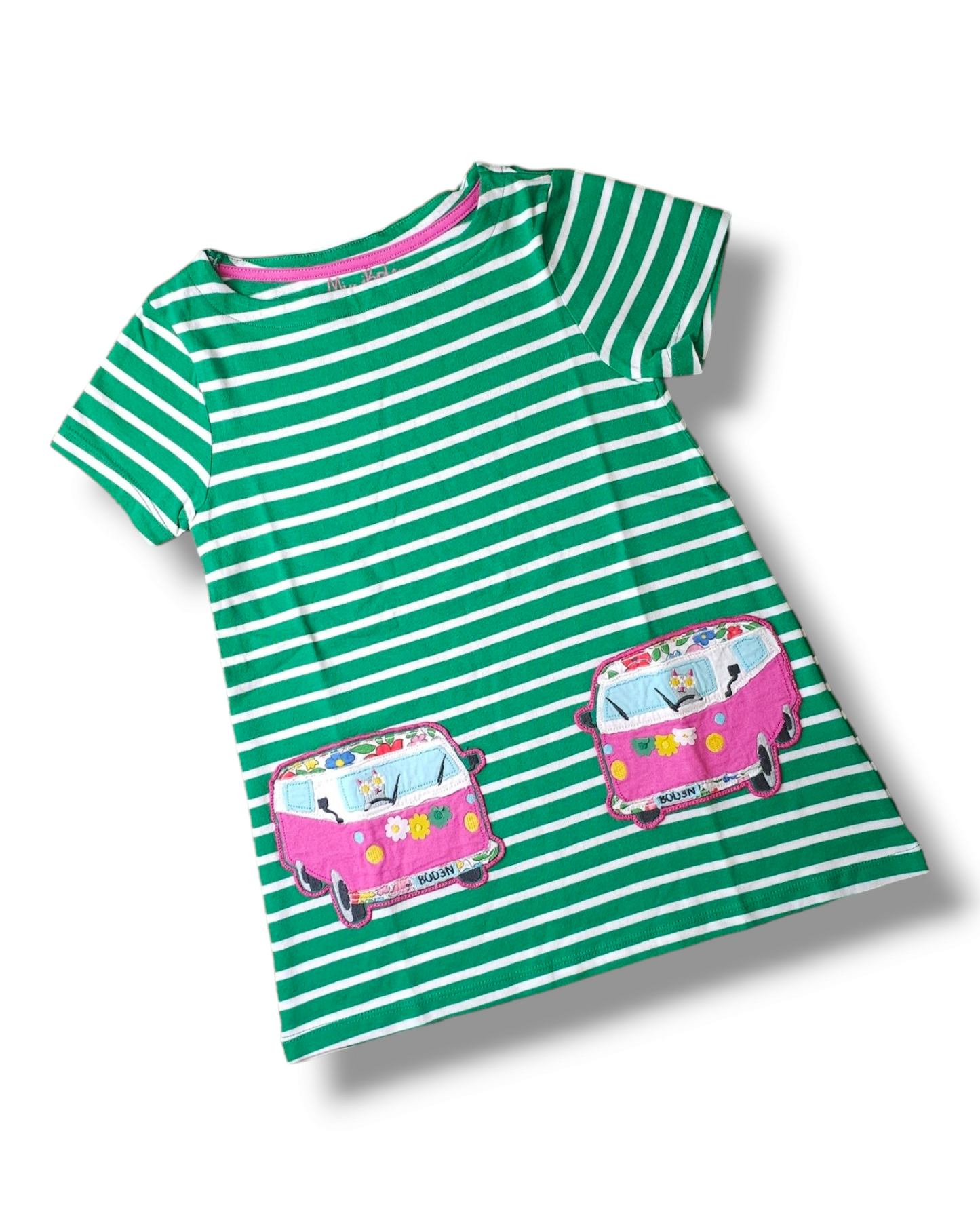 Boden Floral Camper Van Tunic Top 6-7 Years