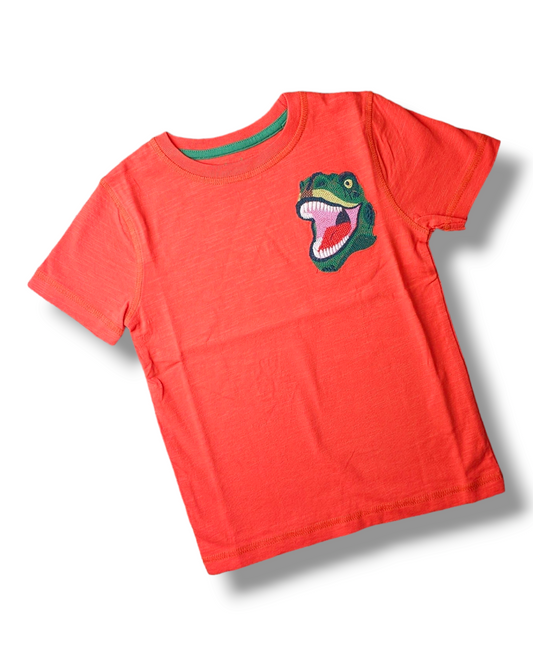 Boden Embroidered Dinosaur T-Rex T-Shirt 3-4 Years, 4-5 Years, 5-6 Years, 6-7 Years, 7-8 Years, 8-9 Years, 9-10 Years