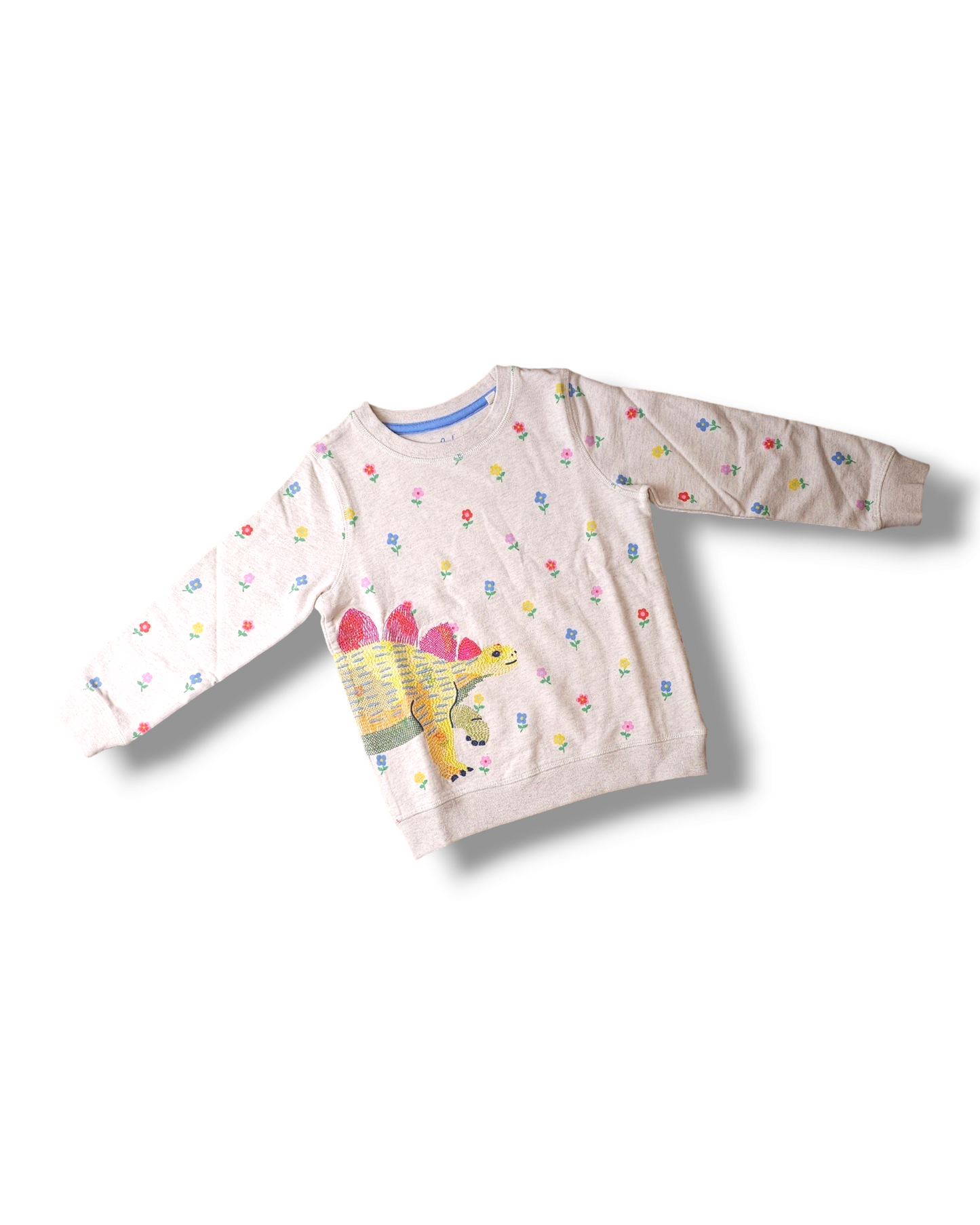 Boden Floral Stegosaurus Dinosaur Jumper 5-6 Years, 6-7 Years