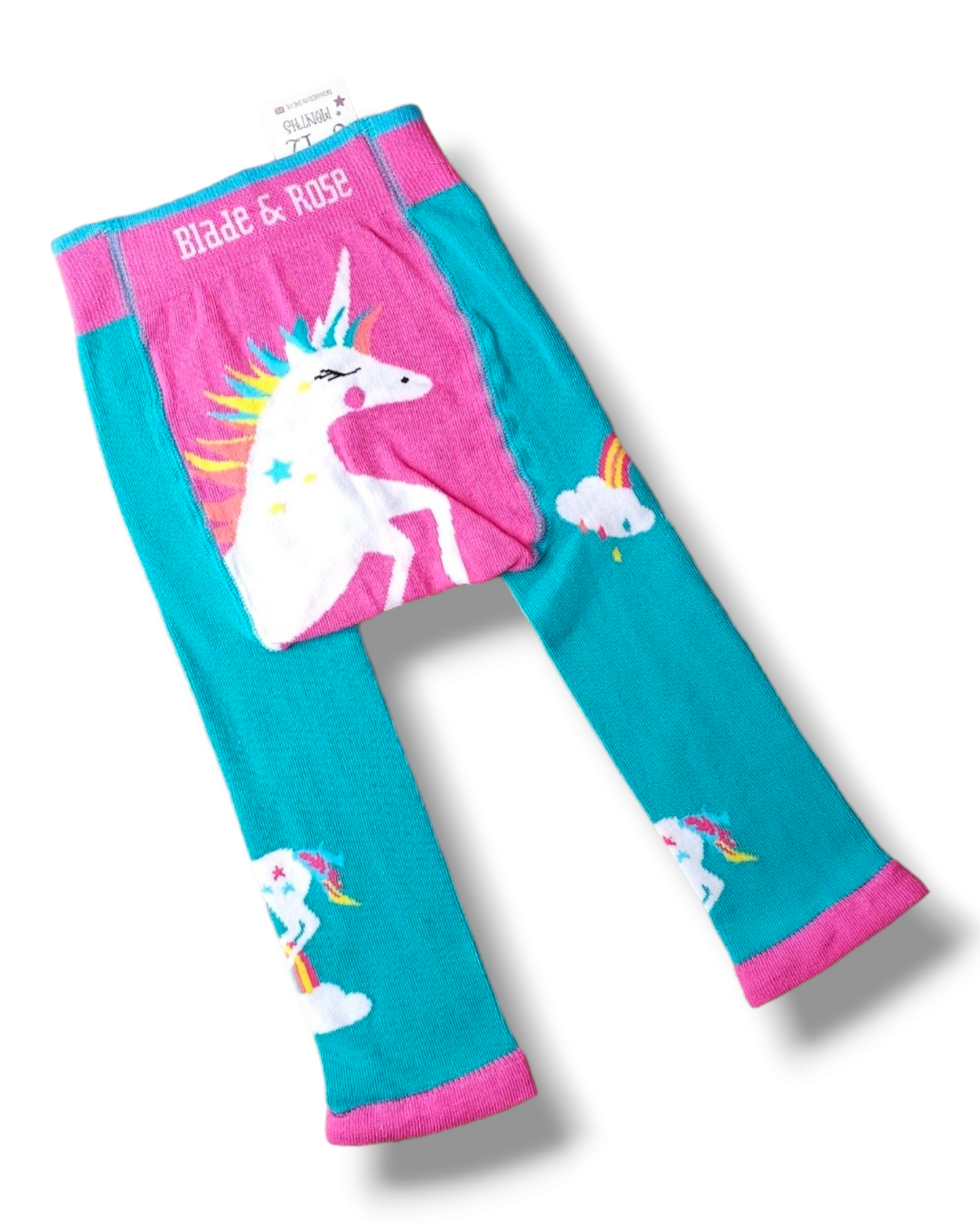 Blade and Rose Flying Unicorns and Rainbows Leggings 6-12 Months