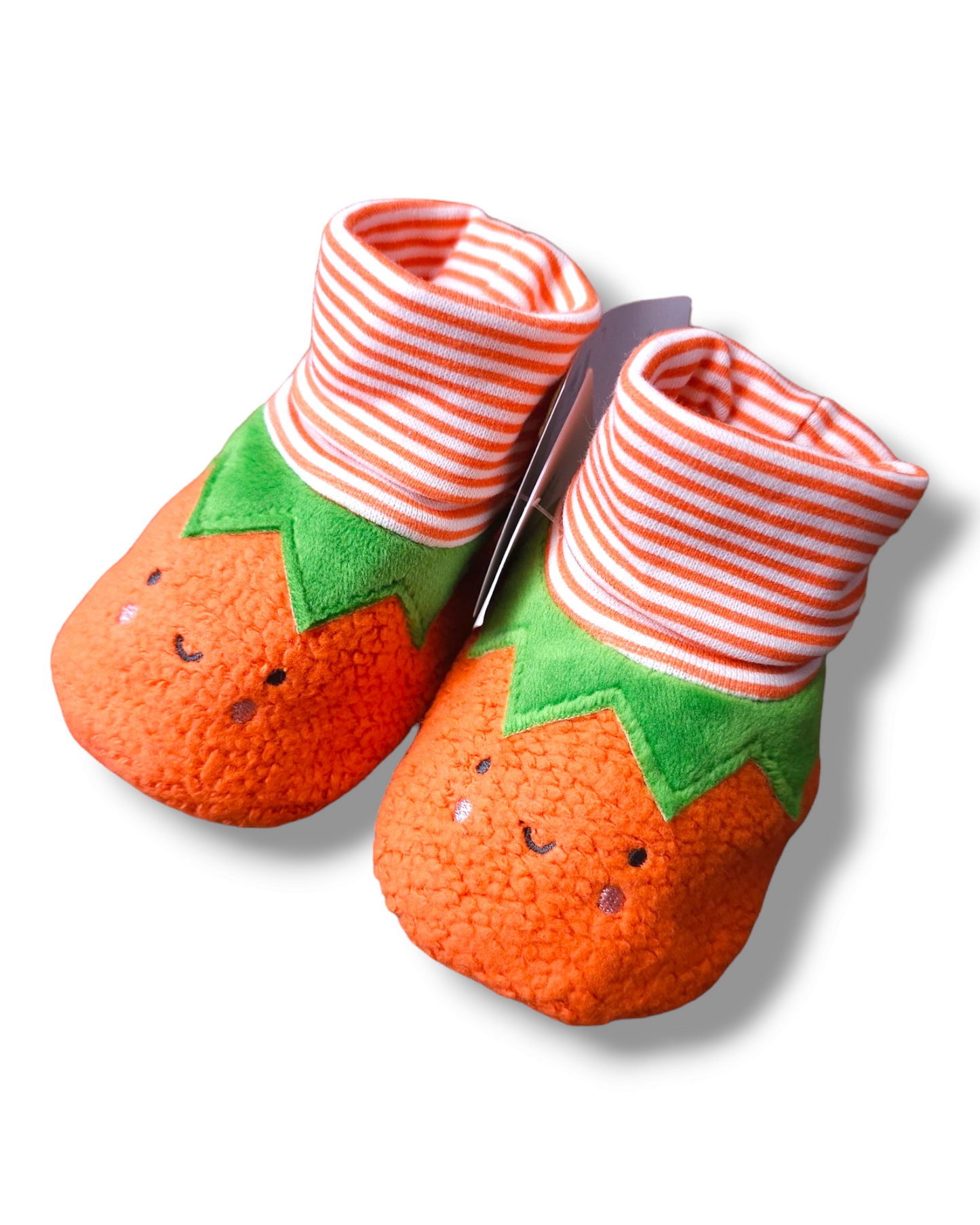 TU Pumpkin Halloween Booties