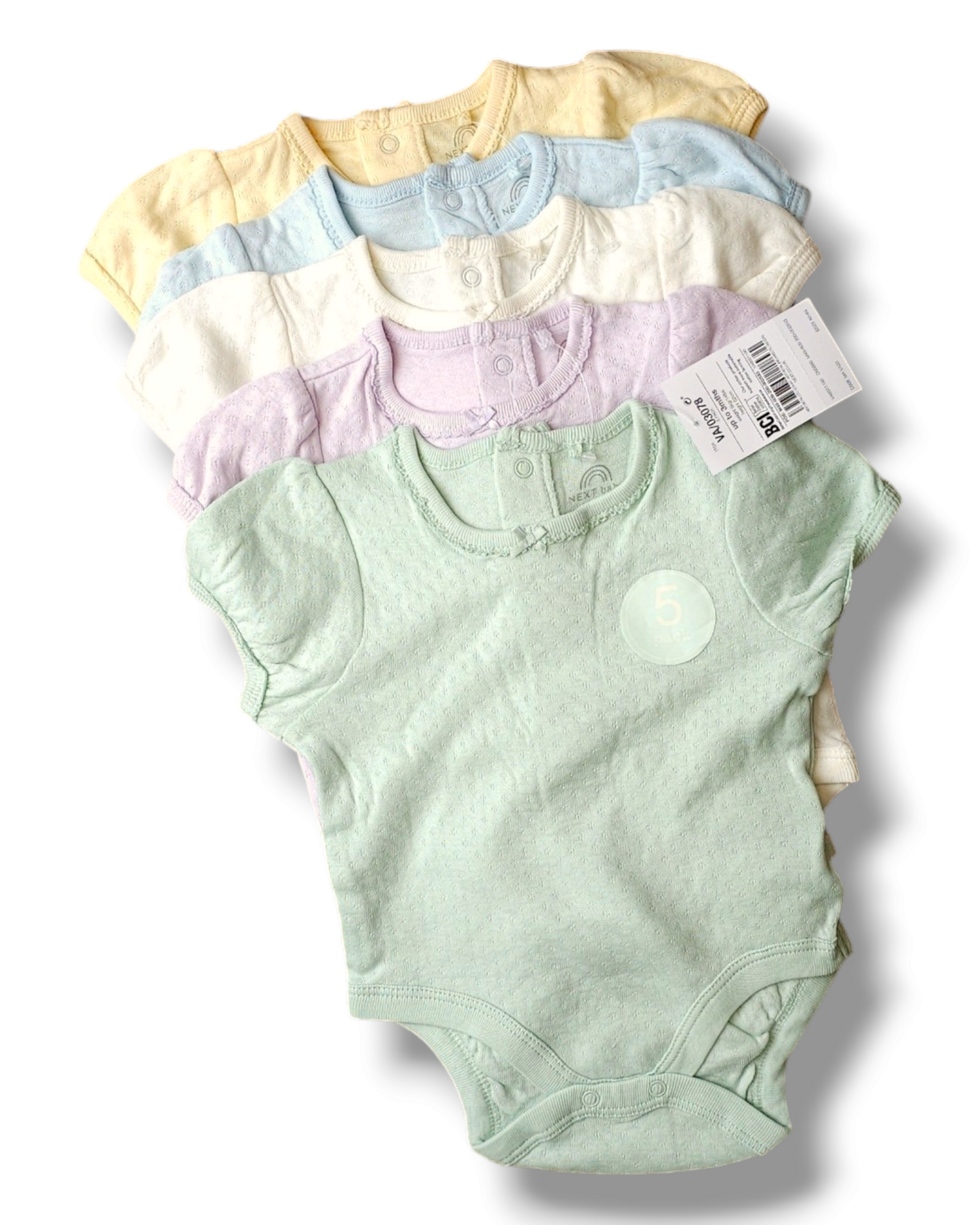 Next 5x Bodysuit Vests 0-3 Months