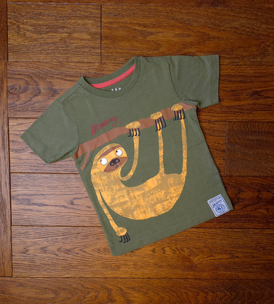 Mantaray Sloth T-Shirt 2-3 Years.