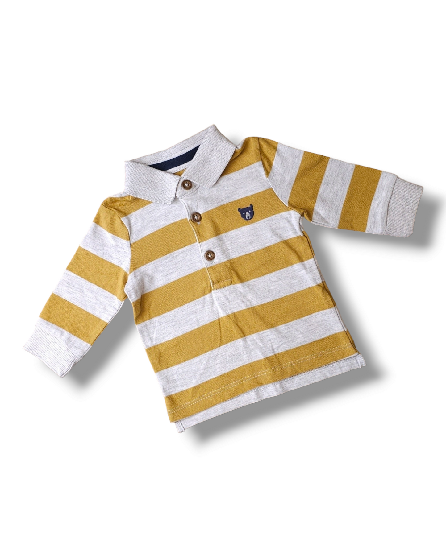 Fred & Flo Rugby Style Bear Top 0-1 Months